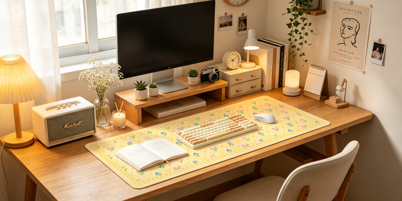 Desk inspiration — golden hour
